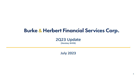 BHRB 2Q23 Investor Presentation